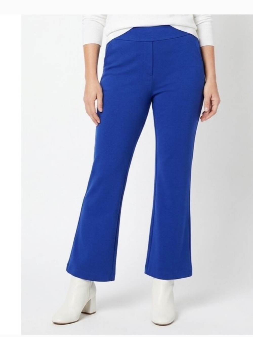 SPANX The Perfect Pant Kick Flare Crop Pant CERULEAN BLUE